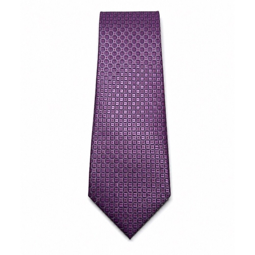 Laurant Bennet Tie Men's (3.25") Pink Geometric Classic Pointed Polyester NWOT